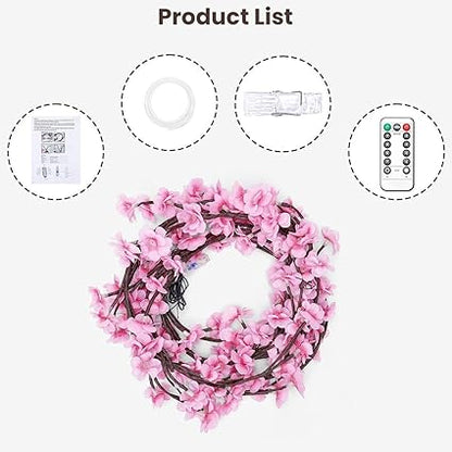 Cherry Blossom 🌸 LED Tree Branch Lights for Wall Decor