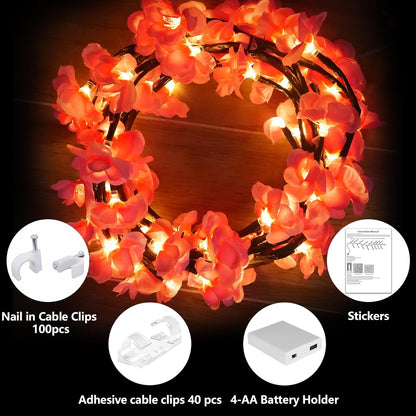 Cherry Blossom 🌸 LED Tree Branch Lights for Wall Decor