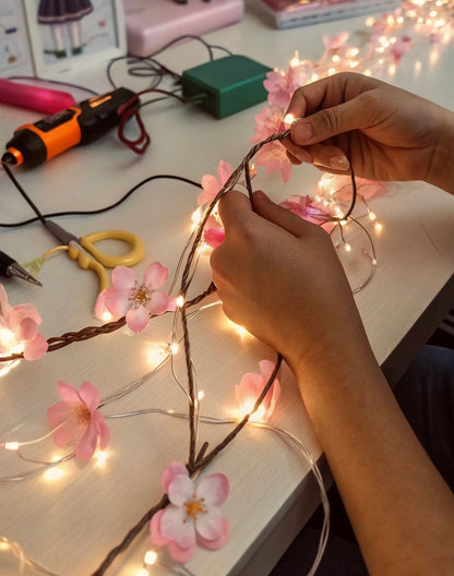 Cherry Blossom 🌸 LED Tree Branch Lights for Wall Decor