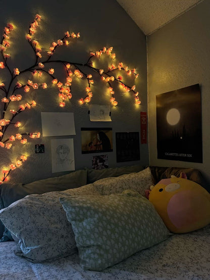 Cherry Blossom 🌸 LED Tree Branch Lights for Wall Decor